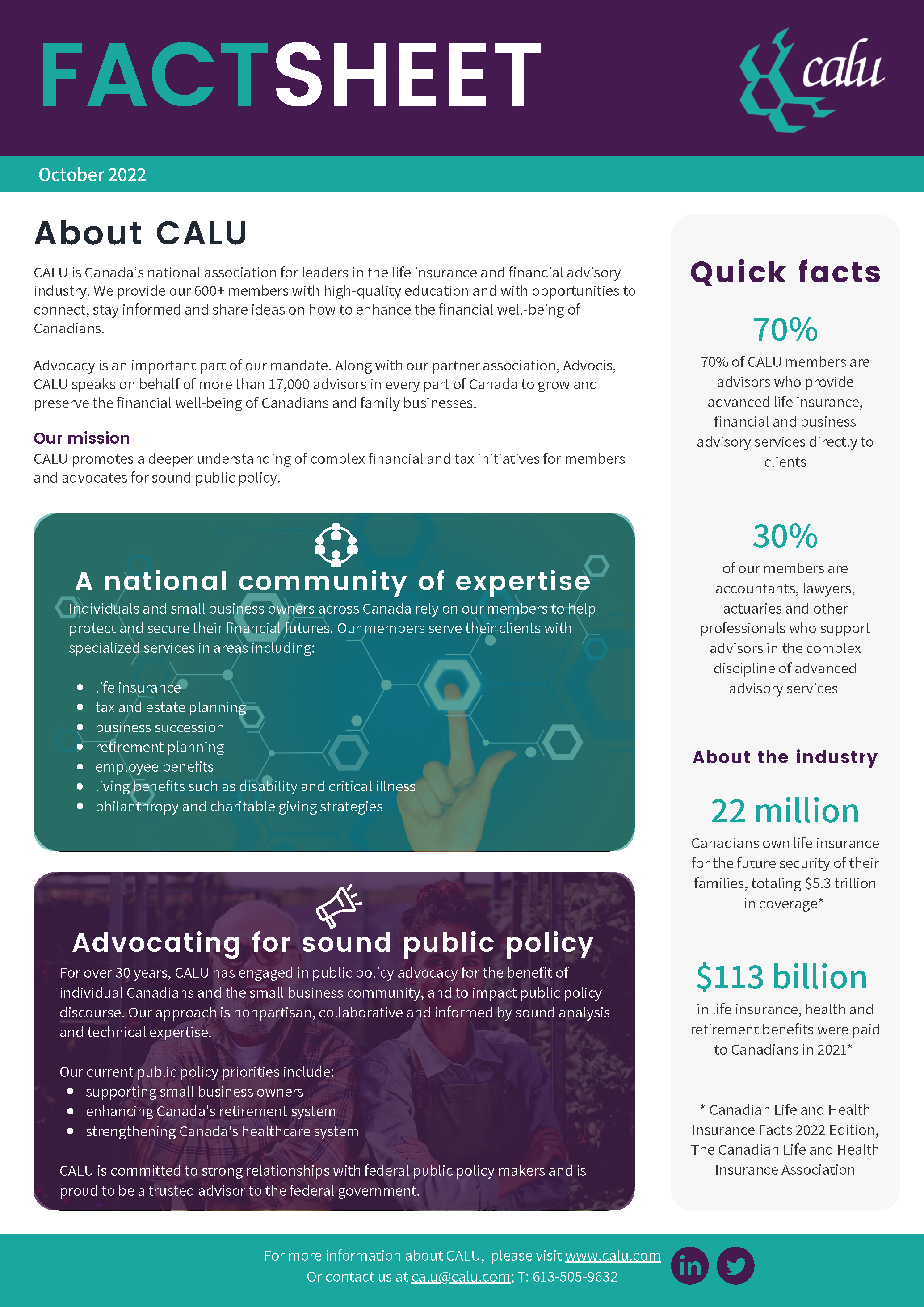 CALU Fact Sheet